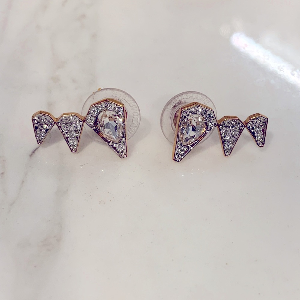 SWAROVSKI rose gold crystal climber